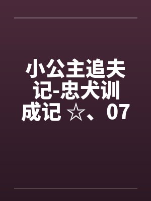 小公主追夫记完整版txt封面