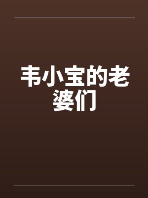 韦小宝的老婆们全文阅读封面