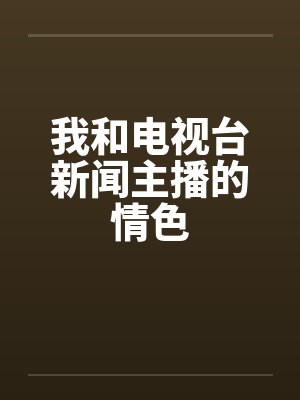 我和电视台新闻主播的情色封面