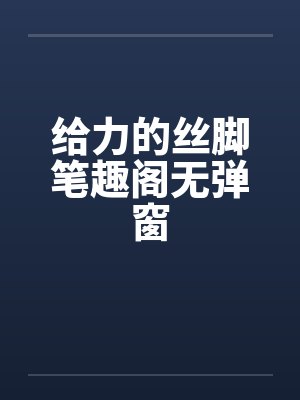 给力的丝脚笔趣阁无弹窗封面