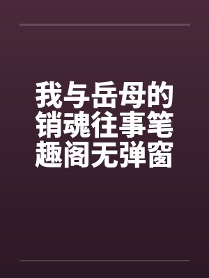 我与岳母的销魂往事笔趣阁无弹窗封面