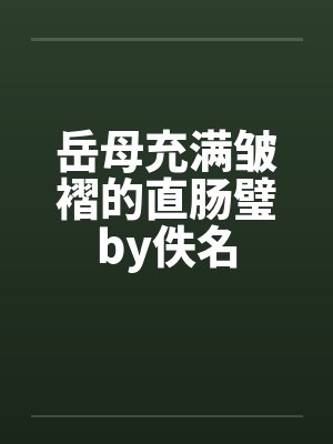 岳母充满皱褶的直肠璧by佚名封面