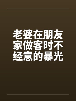 老婆在朋友家做客时不经意的暴光1-4by佚名封面