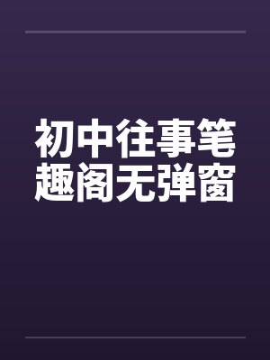 初中往事笔趣阁无弹窗封面