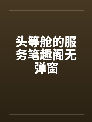 头等舱的服务笔趣阁无弹窗封面