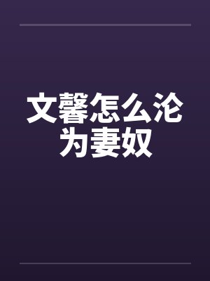文馨怎么沦为妻奴封面