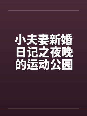 小夫妻新婚日记之夜晚的运动公园by佚名封面