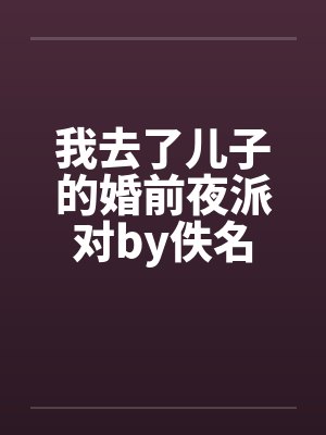 我去了儿子的婚前夜派对by佚名封面