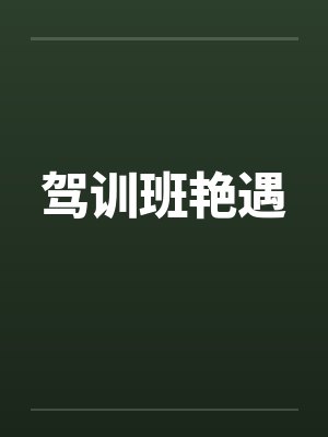驾训班艳遇封面
