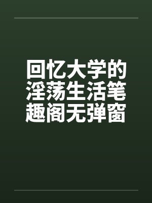 回忆大学的淫荡生活笔趣阁无弹窗封面