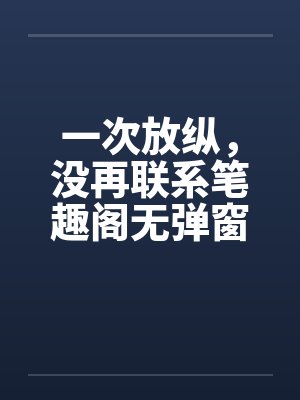 一次放纵，没再联系笔趣阁无弹窗封面