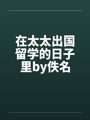 在太太出国留学的日子里by佚名封面