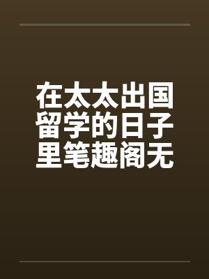在太太出国留学的日子里笔趣阁无弹窗封面