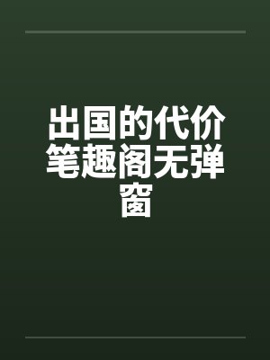 出国的代价笔趣阁无弹窗封面