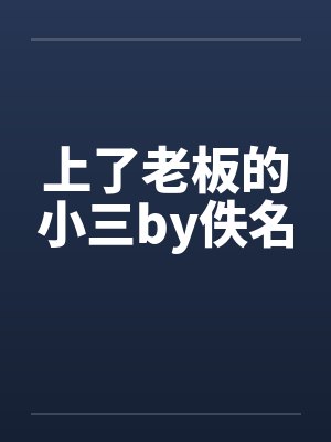 上了老板的小三by佚名封面