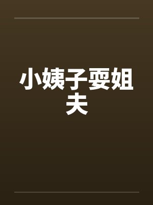 小姨子耍姐夫封面