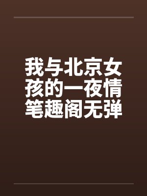 我与北京女孩的一夜情笔趣阁无弹窗封面