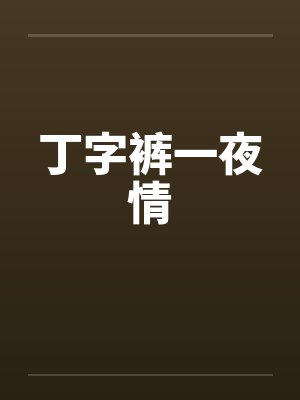 丁字裤一夜情封面