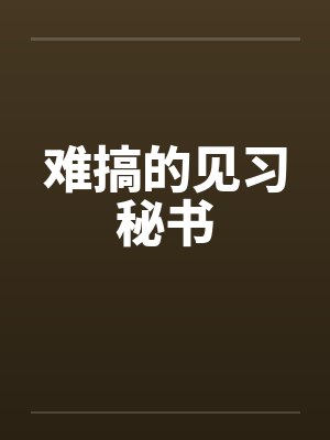 难搞的见习秘书封面