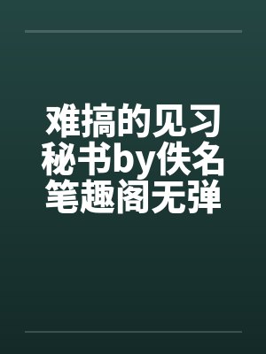 难搞的见习秘书by佚名笔趣阁无弹窗封面