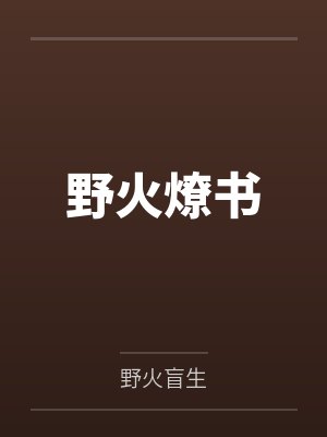 野火燎书封面