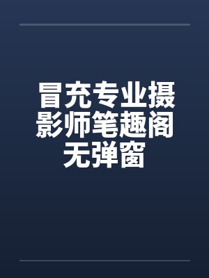 冒充专业摄影师笔趣阁无弹窗封面