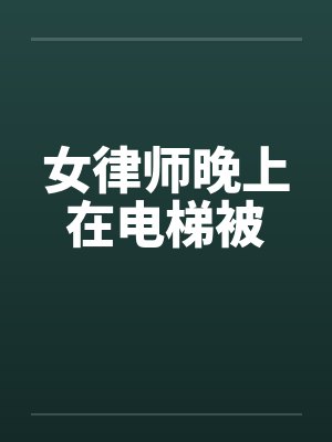 女律师晚上在电梯被封面