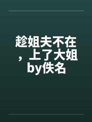 趁姐夫不在，上了大姐by佚名封面