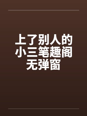 上了别人的小三笔趣阁无弹窗封面