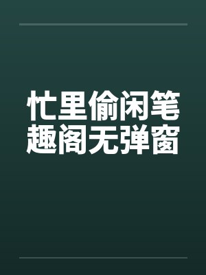 忙里偷闲笔趣阁无弹窗封面