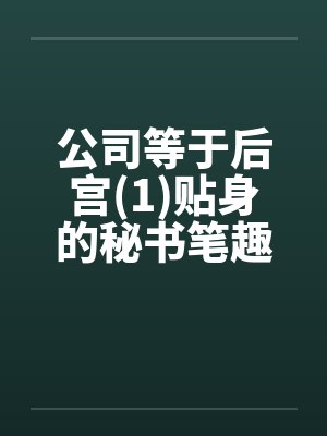 公司等于后宫(1)贴身的秘书笔趣阁无弹窗封面