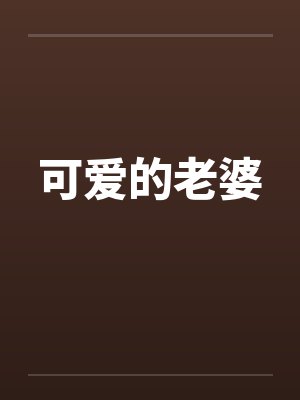 可爱的老婆封面