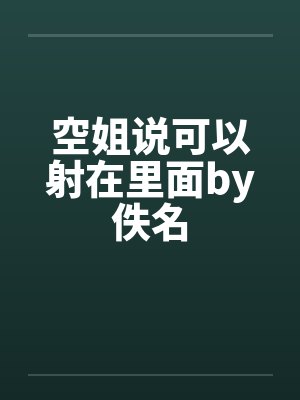 空姐说可以射在里面by佚名封面