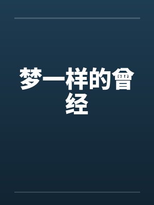 梦一样的曾经封面