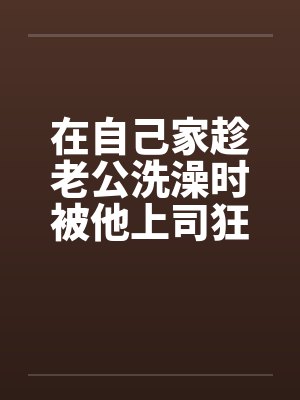 在自己家趁老公洗澡时被他上司狂干by佚名封面