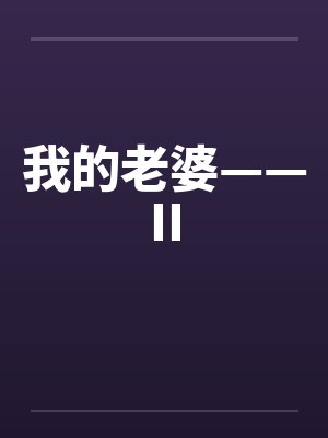 我的老婆——II封面