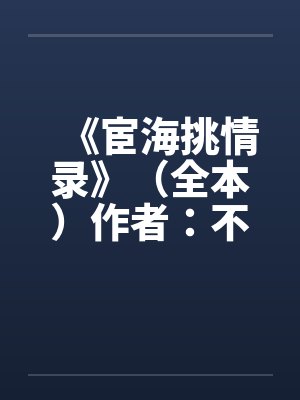 《宦海挑情录》（全本）作者：不详笔趣阁无弹窗封面