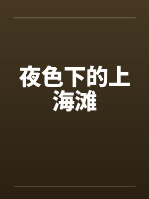 夜色下的上海滩封面