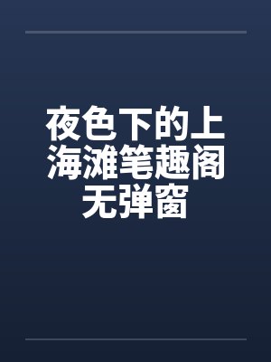夜色下的上海滩笔趣阁无弹窗封面