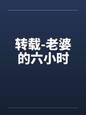 转载-老婆的六小时封面