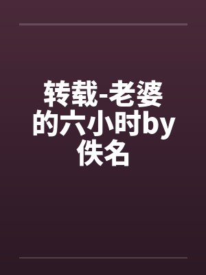 转载-老婆的六小时by佚名封面
