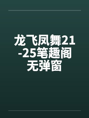 龙飞凤舞21-25笔趣阁无弹窗封面