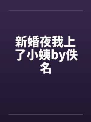 新婚夜我上了小姨by佚名封面