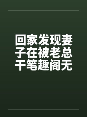 回家发现妻子在被老总干笔趣阁无弹窗封面