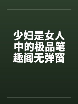 少妇是女人中的极品笔趣阁无弹窗封面