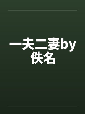 一夫二妻by佚名封面