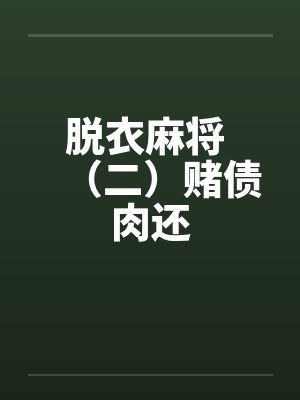 脱衣麻将 （二）赌债肉还封面