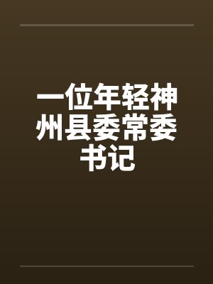 一位年轻神州县委常委书记封面