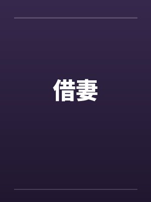 借妻封面