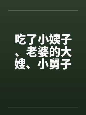 吃了小姨子、老婆的大嫂、小舅子的老婆by佚名笔趣阁无弹窗封面